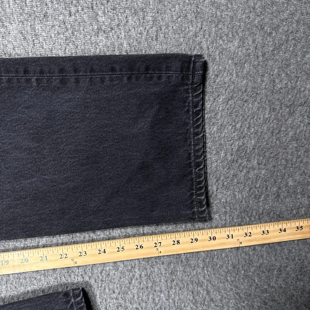 Vintage Levi's 501 Jeans Mens 34x30 Black Button Fly Straight Leg Work Y2K 2000s